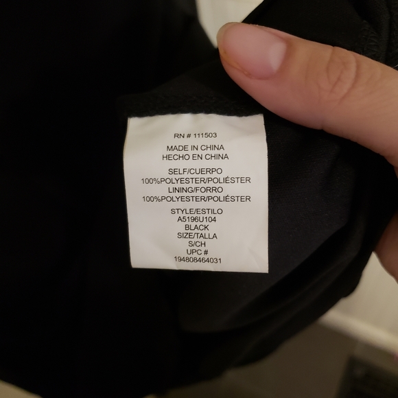 Lily Rose Padded Black Tie Dress, Sheer sleeves - Picture 6 of 8